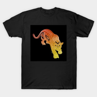 running leopard in mexican pattern ecopop T-Shirt